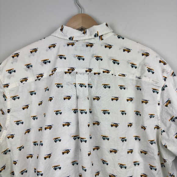 Men's Eddie Bauer Print Short Sleeve Button-Down Shirt, Size XXL - Picture 7 of 7